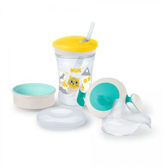 NUK Set d'apprentissage bébé 1 tasse + 3 embouts 6M+ Mixte - Tasse et  gobelet bébé - Achat & prix