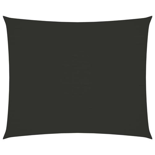 Voile de parasol Tissu Oxford rectangulaire 2x3 m Anthracite