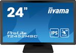 iiyama ProLite T2452MSC-B1 - Écran LED - 24" (23.8" visualisable) - écran tactile - 1920 x 1080 Full HD (1080p) - IPS - 400 cd/m² - 1000:1 - 14 ms - HDMI, DisplayPort, 2xUSB-C - haut-parleurs - noir mat