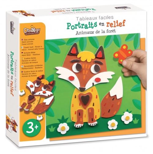Non Communiqué Multicolore Coffret Creatif Portrait En Relief - Animaux De La Foret