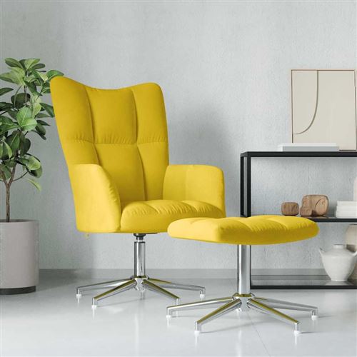 Vidaxl Chaise Relaxation Moutarde - Image 3
