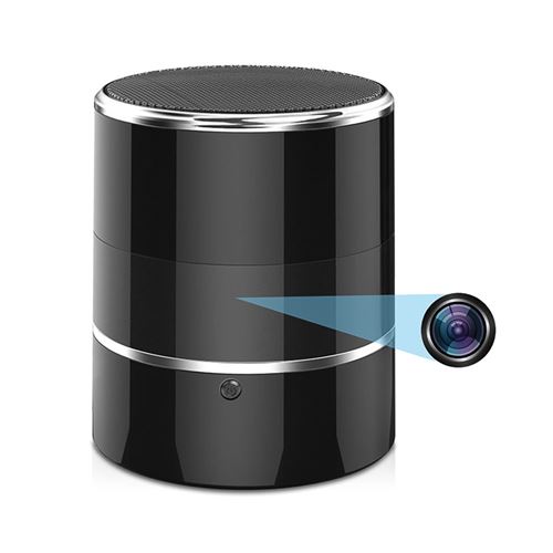 Enceinte Portable Caméra Espion 1080p 5MP Mouvement IR Enceinte WiFi