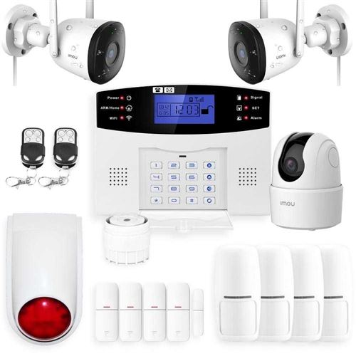 Alarme maison LIFEBOX sans fil gsm et 3 caméras wifi kit ip3
