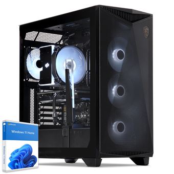 Sedatech PC Gamer Advanced ATX ARGB • AMD Ryzen 5 7500F • Geforce RTX5060 • 32Go DDR5 • 2To SSD M.2 • Wifi, USB 3.2 • BT • Windows 11 • Unité centrale - 1