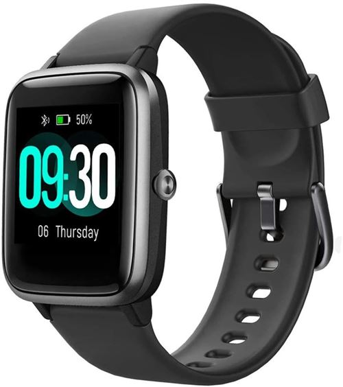 Montre Connect&eacute;e Chronus 205L Fitness Tracker IP68 &Eacute;tanche-Noir-Chronus 