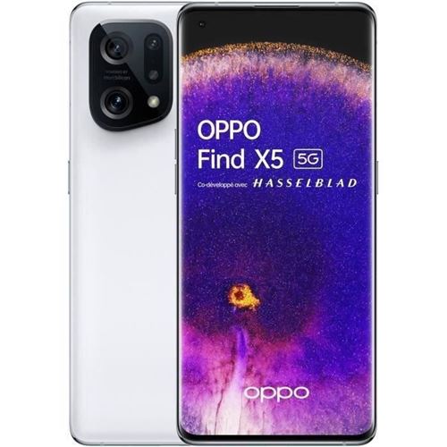 Smartphone OPPO Find X5 - 256Go - 5G - Blanc de 2022 État correct - N/A reconditionné disponible sur Fnac