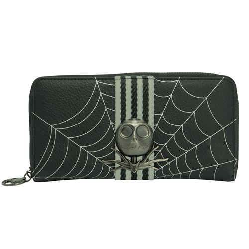 ABYstyle NIGHTMARE BEFORE XMAS Porte monnaie Zip Jack Noir 22 cm x 11 cm x 2,5 cm