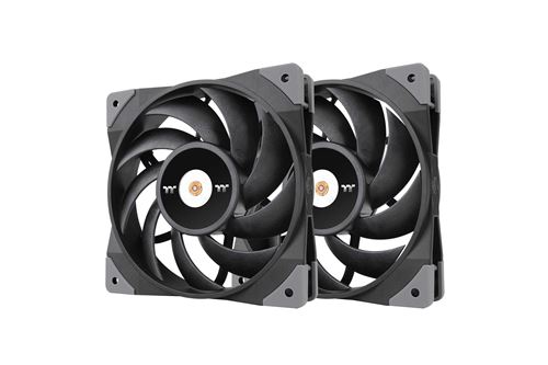 Non Communiqué Noir Thermaltake Lot De 2 Ventilateurs De Boitier Toughfan - 12Cm (Noir)