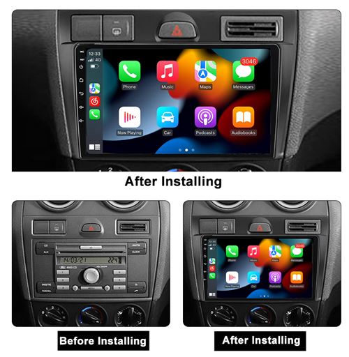 Autoradio Multimédia RoverOne Android 2Go RAM 32Go ROM GPS pour Ford Fiesta  Mk VI 5 Mk5 2002 - 2008 CarPlay Android Auto - Autoradio - Achat & prix