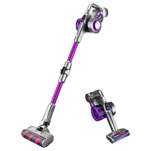Aspirateur Balai Jimmy Jv85 Pro 550W 0.6L 82Db Bâton Cartouche Pliable Tapis Violet