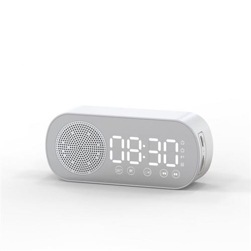 Enceinte Bluetooth Z7 Réveil Portable Blanc