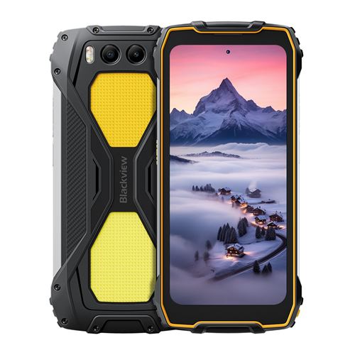 BLACKVIEW BV7300 Smartphone 6.67 6Go+256Go 15000mAh(45W) Android 14 téléphone Dual SIM 4G-Orange (528g )