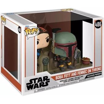 Figurine Funko Pop Moment Mandalorian Boba Fett et Fennec Shand