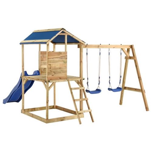 Non Communiqué Multicolore Vidaxl Aire De Jeux D'extérieur Bois De Pin Imprégné 3059956