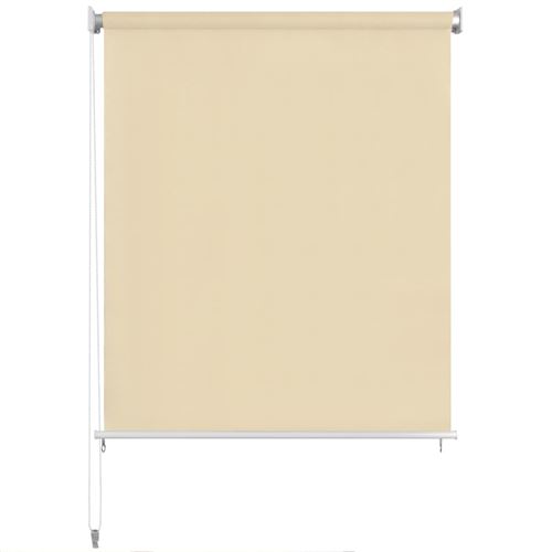 Store roulant d'ext&eacute;rieur 100 x 140 cm Couleur cr&egrave;me Vidaxl Cream