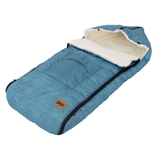  Joyz Chanceli&egrave;re pour B&eacute;b&eacute;, Polyester, Bleu Jeans, Sac de Couchage Universelle, Fermeture