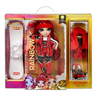 Poupée mannequin Rainbow High Sports d'hiver Ruby Anderson