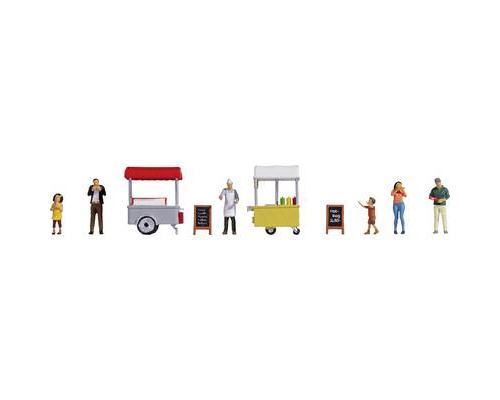 Univers thématique de figurines H0 > NOCH Eis und Hot Dog-Wagen 16229