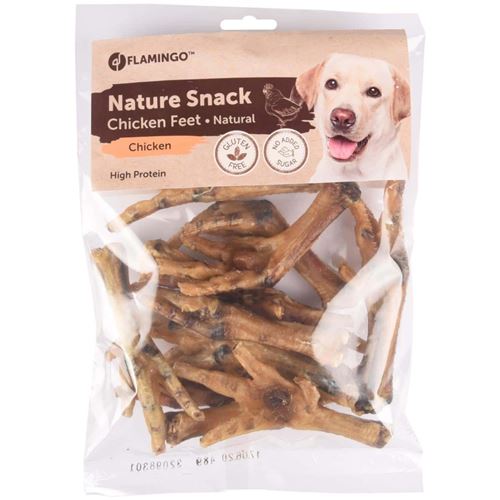 Friandise naturel pattes de poulet 200 gr pour chiens - Flamingo Pet Products - FL-518639