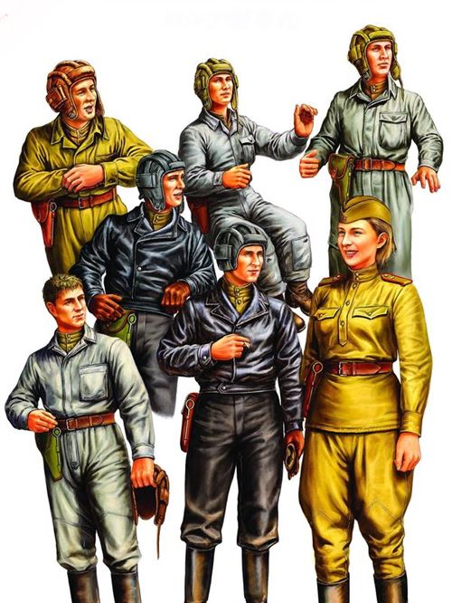 Hobby Boss Russian Tank Crew - 1:35E - Image 2