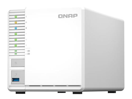 QNAP TS-364 - Serveur NAS - 3 Baies - SATA 6Gb/s - RAID 5 - RAM 8 Go - 2.5 Gigabit Ethernet - iSCSI support