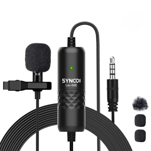 Micro Lavalier SYNCO Lav-S6E Noir