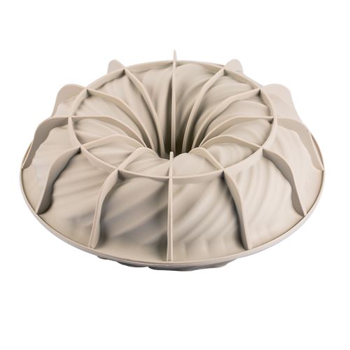 Non Communiqué Beige Moule Intreccio 21 Cm - Silikomart - Silicone