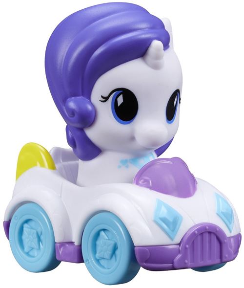 Figurine - Playskool - My little pony - Rarity et son véhicule - 15 x 15 cm