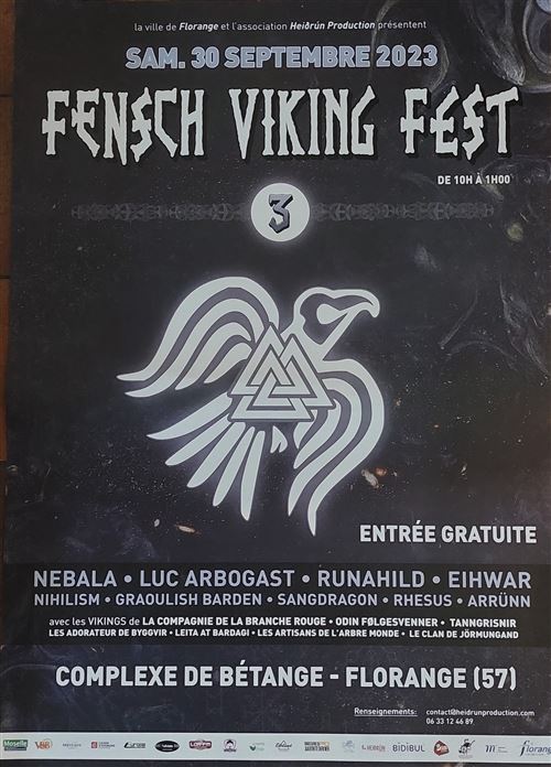 Affiche - Fensch Viking Fest - Nebala - Luc Arbogast - 60x84cm