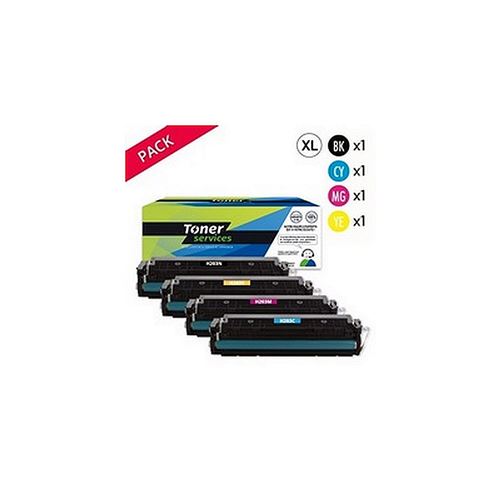 Compatible HP 203X Pack de 4 toners Noir, cyan, magenta et jaune XL
