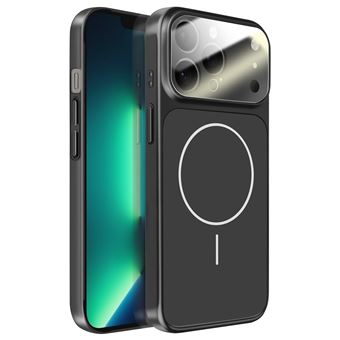 Coque pour iPhone 13 Pro Max Compatible MagSafe Finition AG Glass Mate Avizar Noir - 1