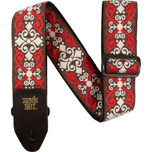Ernie Ball 4695 - Sangle Jacquard red trellis