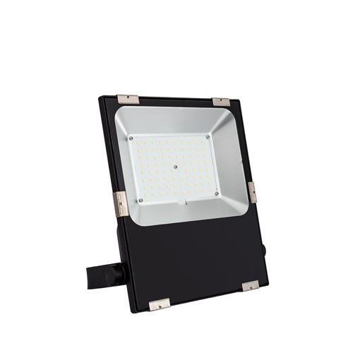 TechBrey Projecteur LED 60W 120lm/W HE Slim PRO Asymétrique 70ºx155º IP65 Dimmable TRIAC Blanc Neutre 4000K 220 mm