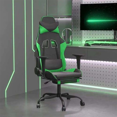 vidaXL - Chaise gaming - Noir - H. 120,5 cm - Image 3