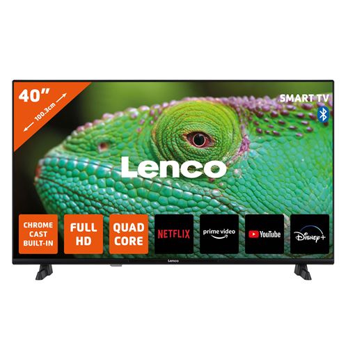 40 Smart TV Android, Full HD Lenco LED 4044BK Noir