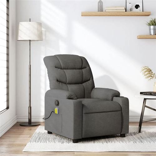 Non Communiqué Gris Vidaxl Fauteuil De Massage, Relaxation Tissu Foncé
