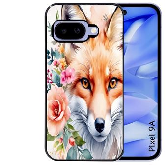 Coque De Protection Google Pixel 6A - Design Fleur Rose Et Noire - Hydrogel/TPU - Marque Taperso - Neuf