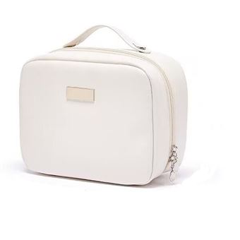 Sac de Maquillage de Voyage Trousse à Maquillage Organisateur Cosmétique pour Femmes et Filles blanc - 1