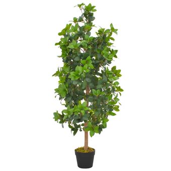 vidaXL Kunstplant met pot laurierboom 120 cm groen280179 - 1