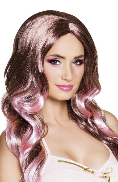 Boland perruque Fay dames marron / rose