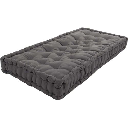 NO NAME - Coussin de palette en coton coloré 120 cm Gris anthracite