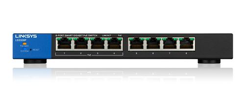 Linksys Smart LGS308P - switch - 8 poorten - Beheerd