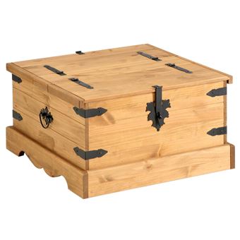 Table Basse De Salon Tequila Coffre Malle De Rangement Carre En