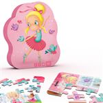 Puzzle évolutif danseuse 4 en 1 Eurekakids pour enfants de 3 à 7 ans