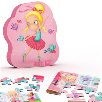 Puzzle évolutif danseuse 4 en 1 Eurekakids pour enfants de 3 à 7 ans