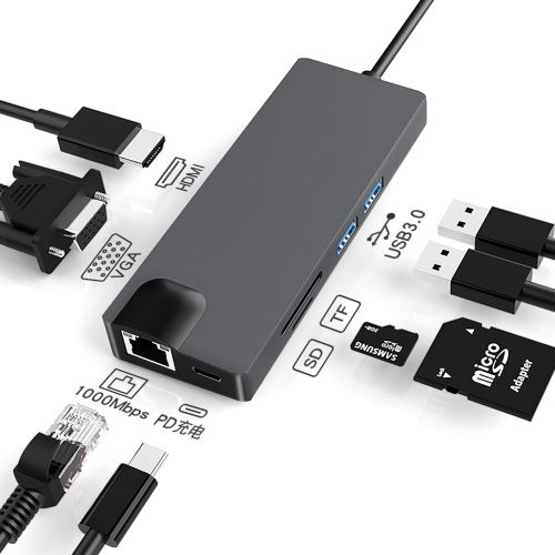 Hub USB C 90W pour Ordinateur, Ports Ethernet, Audio / Vidéo 4K et Lecteur  Cartes, Charge Sans Fil 15W - XO - Français