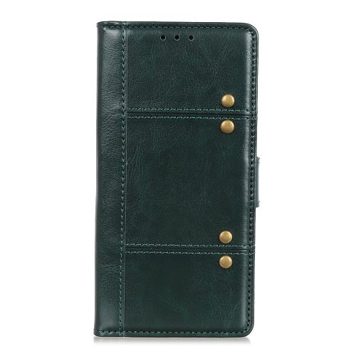 Etui en PU rivet décoré vert pour votre Apple iPhone 6.5 pouces (2019)