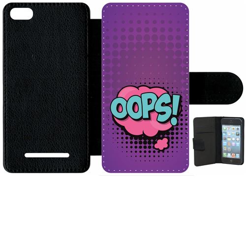 Étui Porte Feuille Xiaomi Mi 4c Oops Fond Mauve