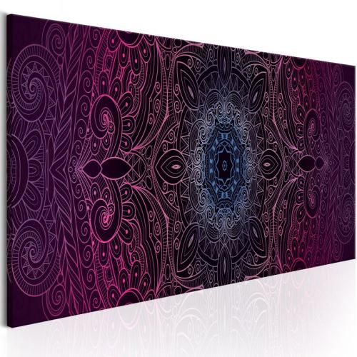 Tableau - Purple Mandala .Taille : 150x50