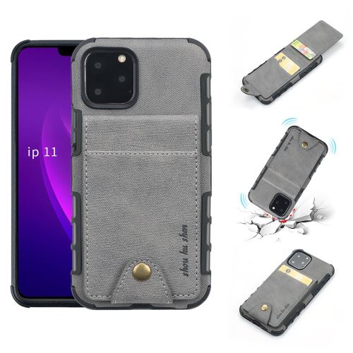 Coque de protection antichoc avec multi-fente pour Apple iPhone 11 Pro Max 6.5 - Gris
